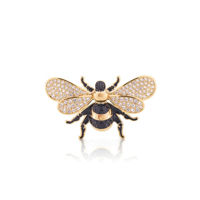 Tipperary Crystal Bee Brooch Elegant Nature Inspired Jewellery Accessory for Everyday & Occasion Wear