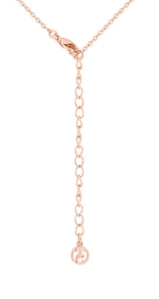 Tipperary Crystal Butterfly Pendant Chain Jewellery in Rose Gold with Purple Enamel Adjustable Chain