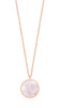 Tipperary Crystal Mother of Pearl Full Moon Pendant Necklace