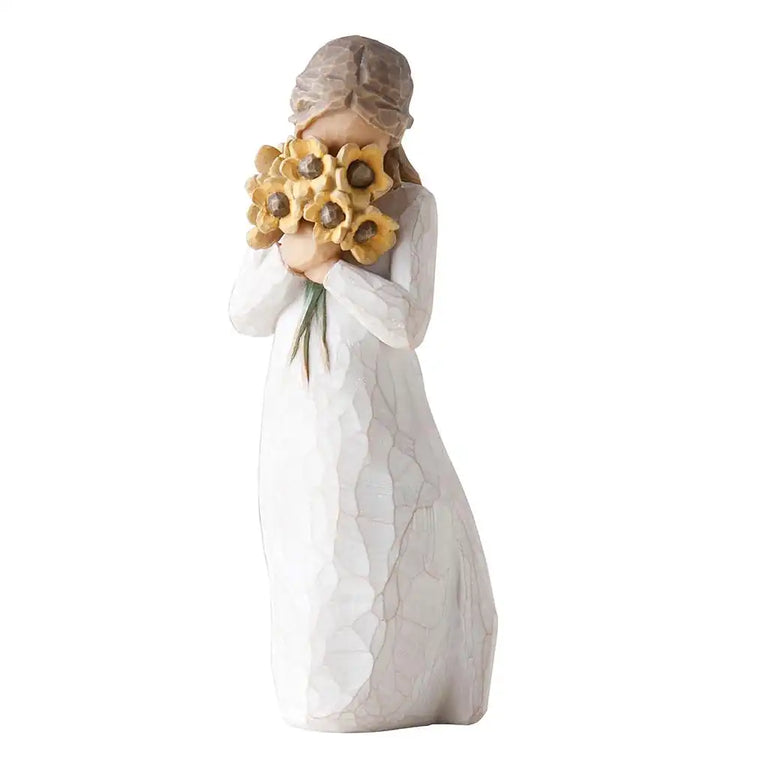 Willow Tree Warm Embrace Figurine – Hand-Painted Sculpture Gift for Home Accessories Decor, Sentiment Figurine