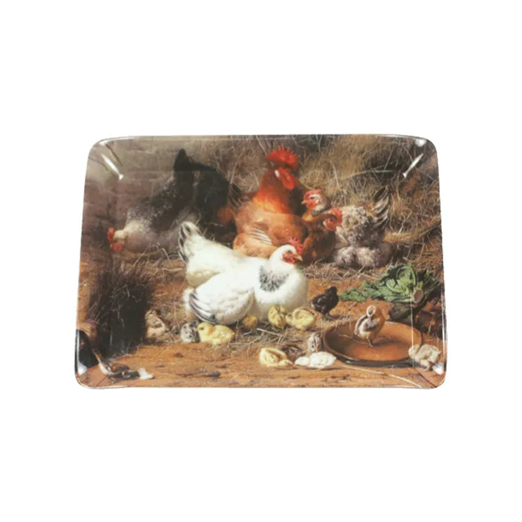 Stow Green At the Farm Scatter Tray – Melamine Serveware Tray for Snacks, Drinks & Everyday Storage