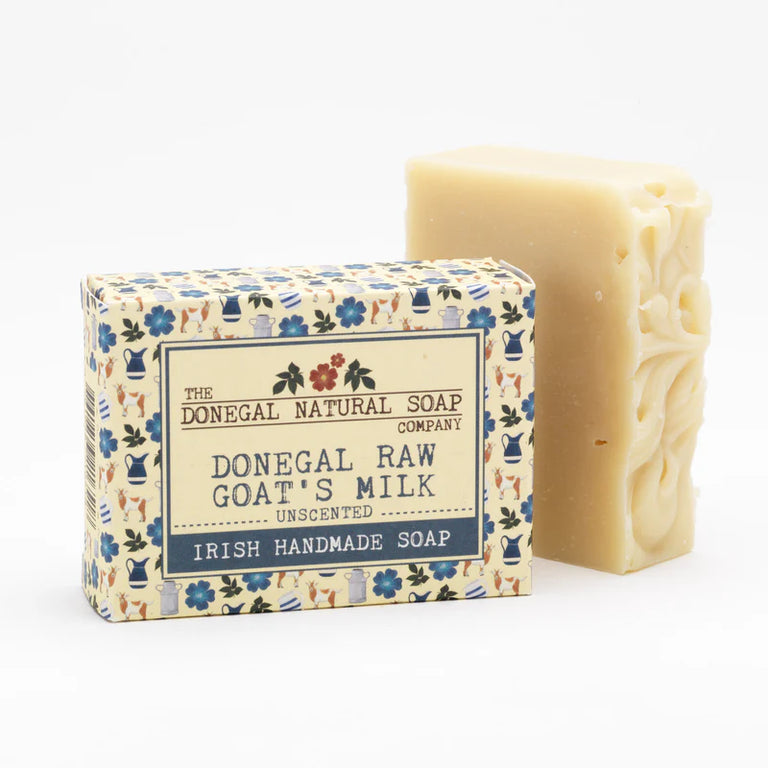 Donegal Natural Soap Raw Goat’s Milk 100g – Gentle Hydrating Soap for Sensitive Skin | Bathroom Accessories Collection