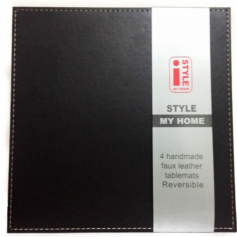 iStyle Reversible Faux Leather Coasters Chocolate/Cream – Coasters and Placemats Collection