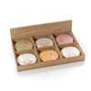 Ditsy Floral Ceramic Scalloped Edge Round Coaster Set of 6