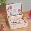 Robin Sentiment Marble Keyrings Set of 2