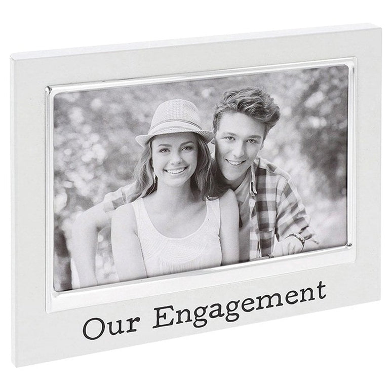 Shudehill Giftware White Engagement Picture Frame 6x4 Photo Display Frames Collection