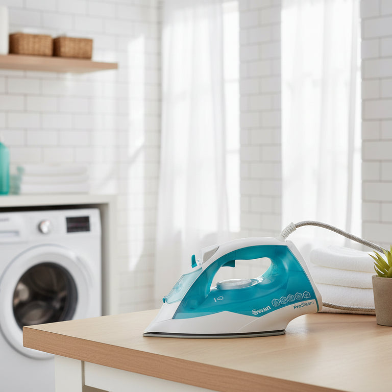 Swan ProSteam 3000W Steam Iron with Ceramic Soleplate, 200g Steam Burst & Anti-Calc for Ironing