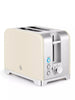 Swan Solace 2 Slice Toaster in Cream and Stainless Steel