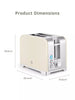 Swan Solace 2 Slice Toaster dimensions