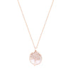 Tipperary Crystal Tree of Life Mother of Pearl Pendant Necklace