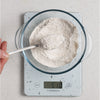 Typhoon Elements Quartz Effect Digital Kitchen Scales weighing flour