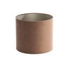 Benao Shiny Bronze Lamp Base with Chocolate Velour Shade – Elegant Metal Table Lamp for Modern Interiors