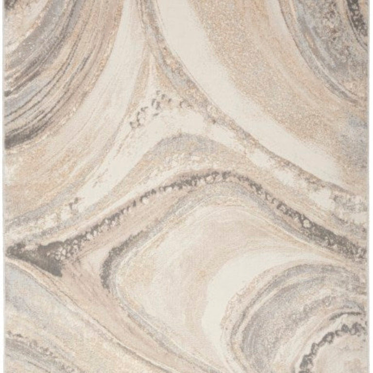 Brushstrokes BSK03 CRMGY Rug - Runner