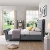 King Size Bed Grey