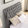 Grey Double Bed Frame