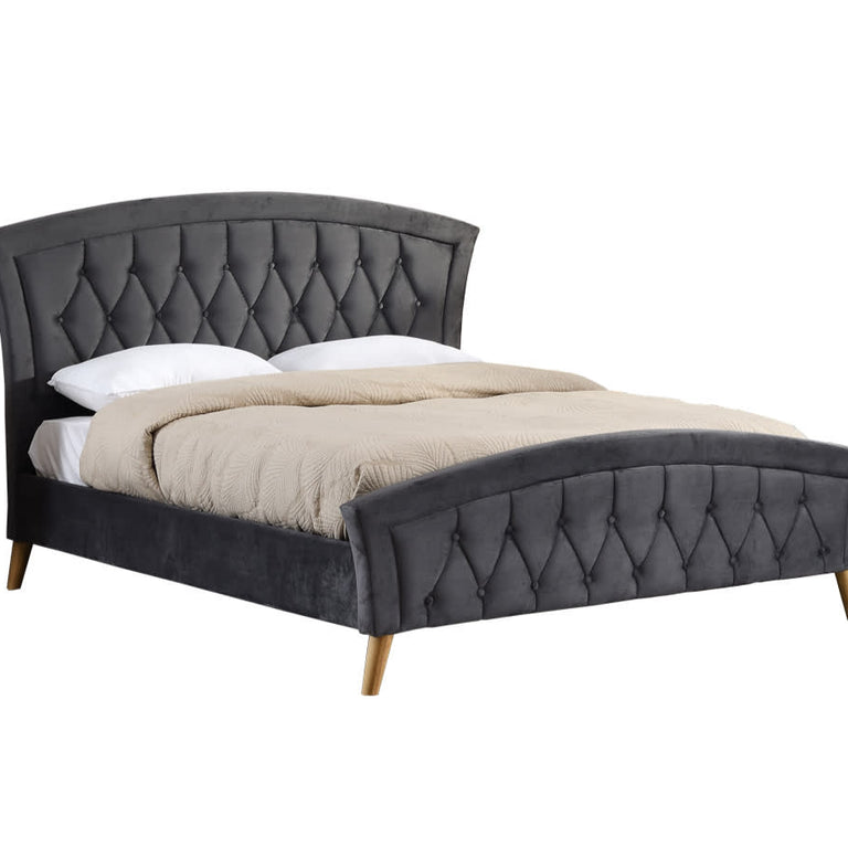 Kingston King Size Bed Grey