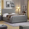 Elegant Grey King Size Bed Frame
