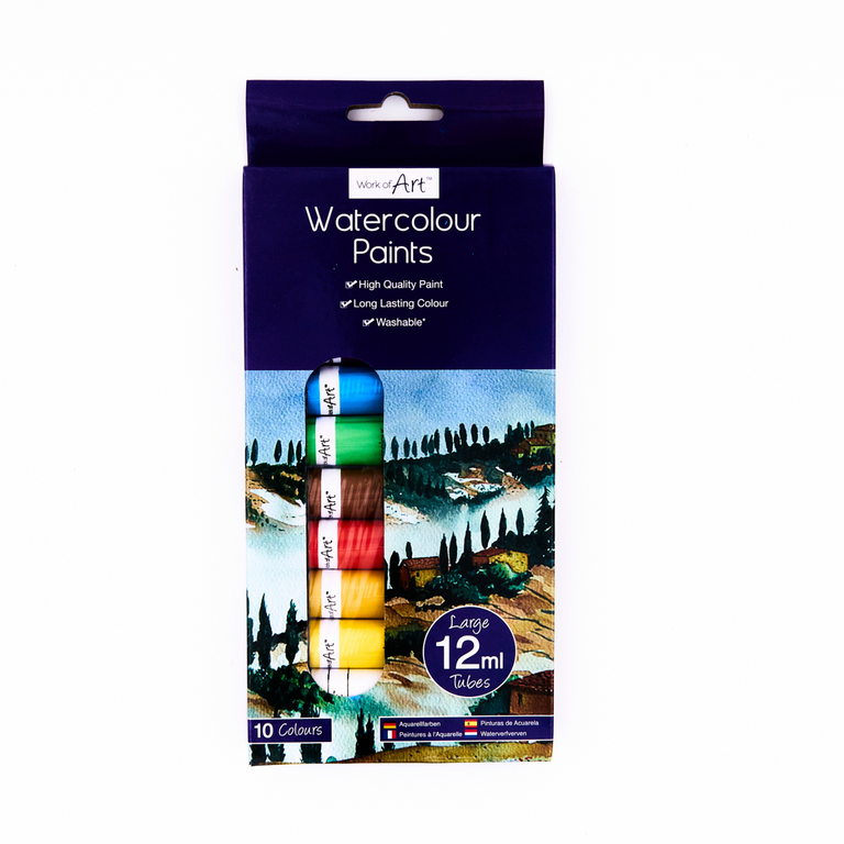 Water Colour Paints 10 x 12 ml tubes