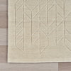 Soft cushioned texture rug with geometric pattern