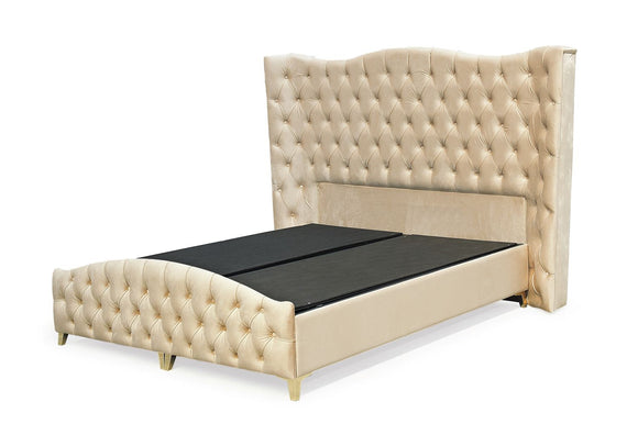 Enhance your bedroom with the luxurious Amos King Size Ottoman Bed. This bed features a convenient ottoman-style storage compartment, offering ample space for storing bedding, pillows, and other essentials, while adding a touch of elegance to your room.