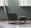 Living room chair in dark grey