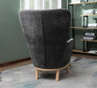 Elegant small chair and footstool set