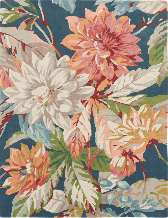 Transform your space with the Dahlia & Rosehip rug – shop now at Foys.