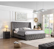 Luxurious super king size bed with button-back detail