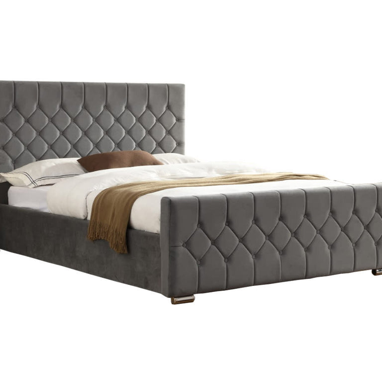 Galway King Size Bed Grey