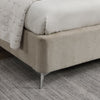 Beige King Size Ottoman Bed - Evan Collection