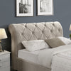 Evan Ottoman Bed for King Size - Beige