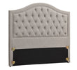 Luxurious button-back king size bed headboard