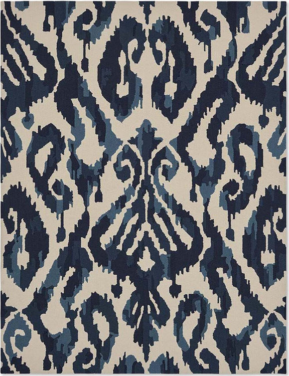 Enhance your home with the elegance of Kasuri Indigo from Sanderson.