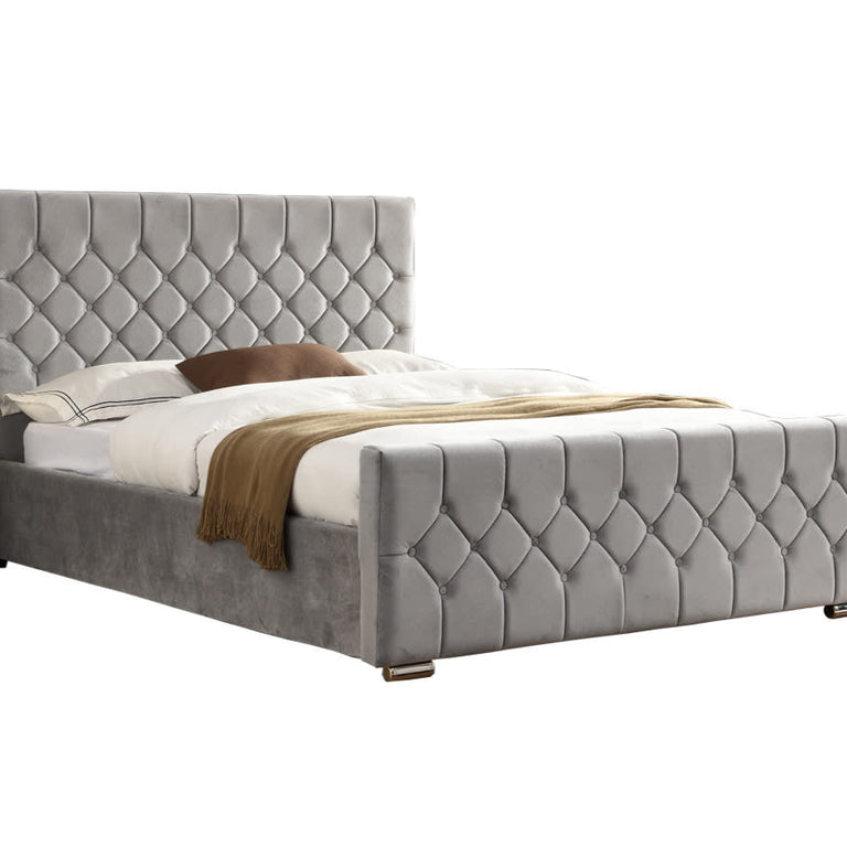 Galway King Size Bed Silver