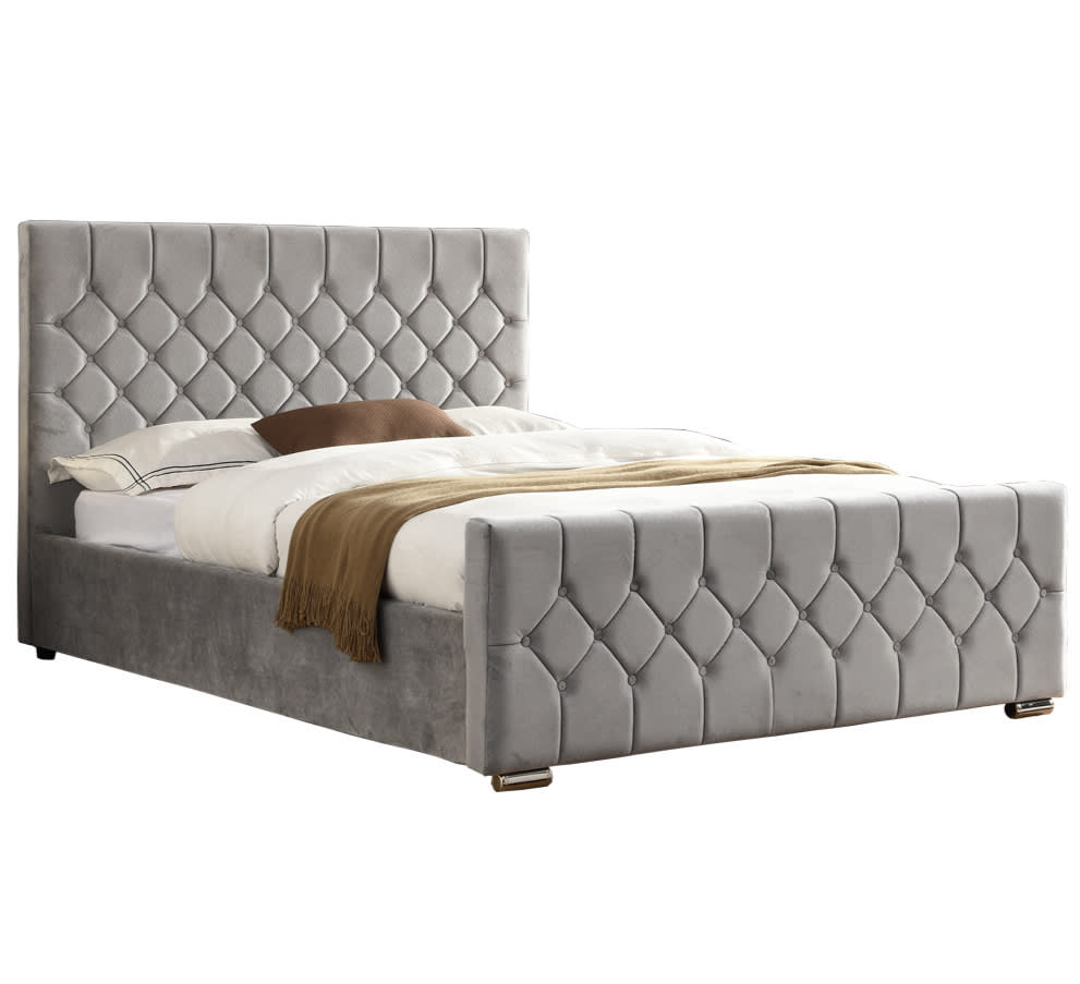 Erica Double Bed Silver Shop Quality Double Bed Frames Online Buy