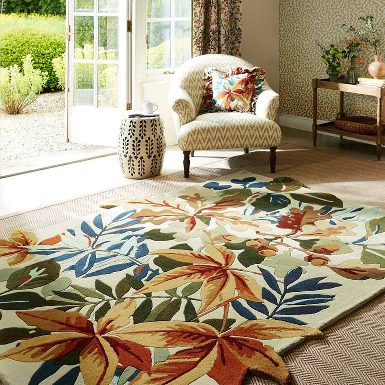 Sanderson Robins Wood Rug Russet Brown 146501