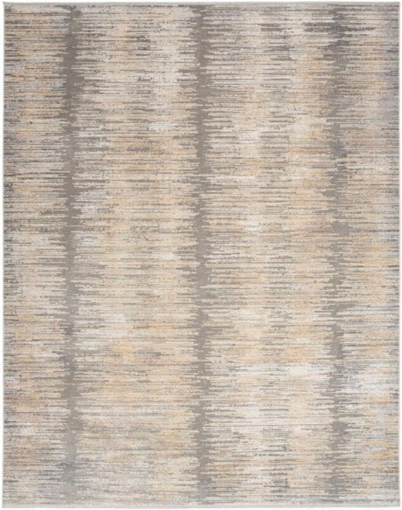 Luxurious gold and grey modern rug