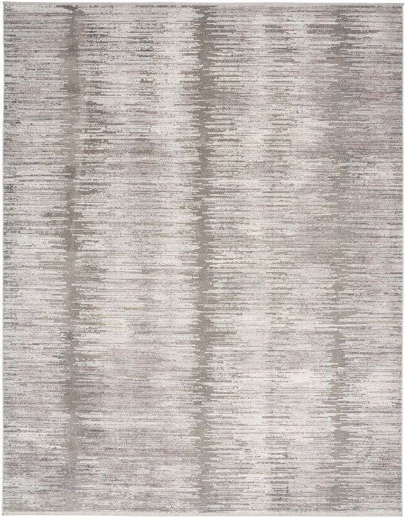 Elegant Abstract Hues Grey White Rug for Home Decor