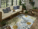 Stylish weather-resistant rug for outdoor spaces