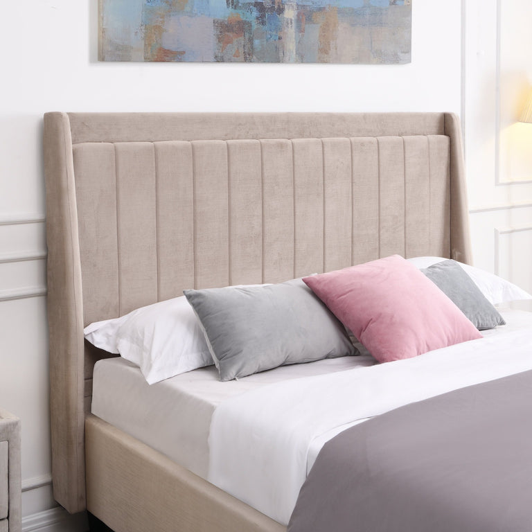 Mayo Double Bed Beige