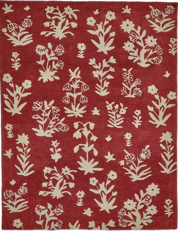 Explore Foy and Company's Living Room Rugs Collection in Damson Red