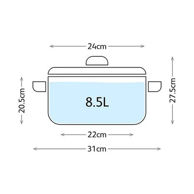 Judge Glass Lid Stockpot 8.5L