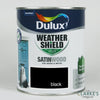 Dulux Weathershield Exterior Satinwood Black Paint