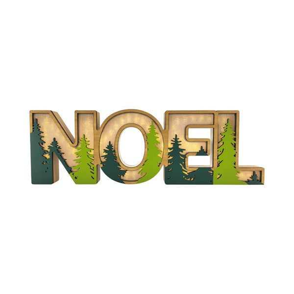 LED Noel Light-Up Christmas Sign 46cm