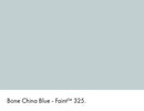 Bone China Blue - Faint No.325 colour swatch with name
