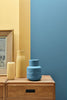 Carys No.148 by Little Greene, detail with Air Force Blue No.260 and Light Gold No.53