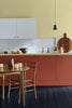 Drummond No.16 by Little Greene, room setting with Apple No.137 and Dock Blue No.252