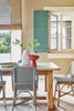 Pleat No.280 by Little Greene, room setting with Bath Stone No.64 and Linen Wash No.33