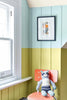 Pale Lime No.70 by Little Greene, detail with Brighton No.203