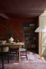 Arras No.316 by Little Greene, room setting with Bronze Red No.15 and Mushroom No.142